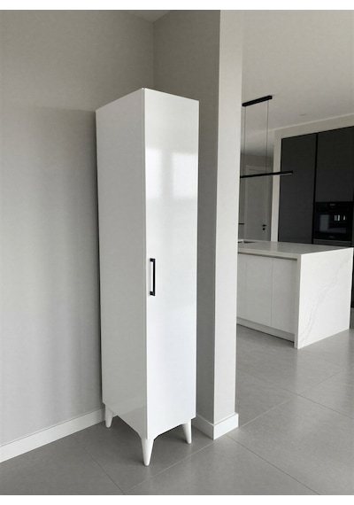 Aruat 6 Raf'lı Mutfak & Banyo Çok Amaçlı Kulanılabilen Kapaklı Dolap 30 161 Beyaz