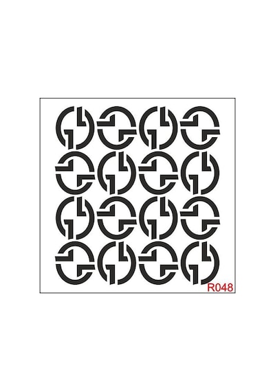 Ardışık Desen Stencil Şablon 30X30 R-048