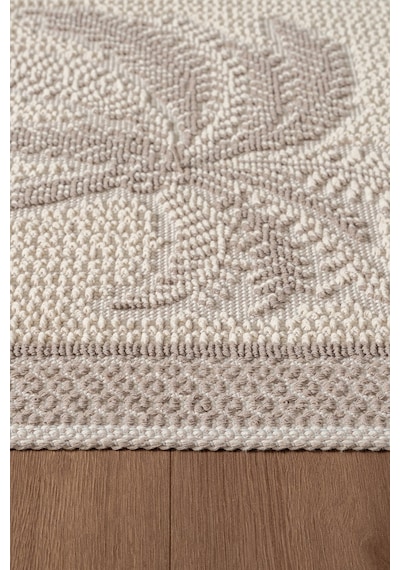 Sakura Sk012a Doğal Pamuk 2'li Banyo Paspas Seti 60x100 60x50cm Kaymaz Taban Makinada Yıkanabilir Krem-bej
