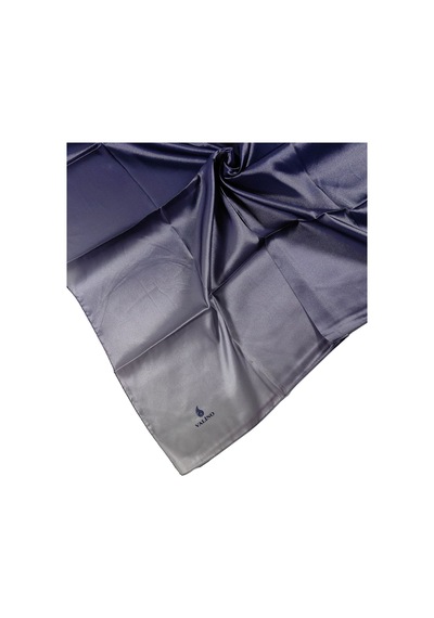 Mim Eşarp Mısırlı Eşarpları Degrade Kristal Sport Bulut Desenli Polyester Eşarp Lacivert - Açık Vizon