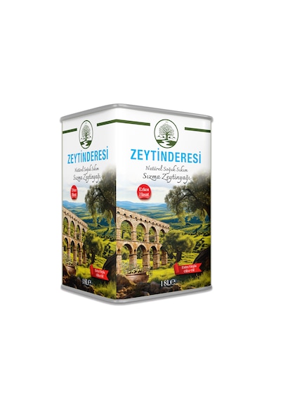 Zeytinderesi Natürel Sızma Zeytinyağı Teneke 18 L