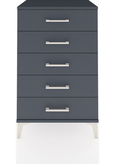 Hyperion Komodin 5 Çekmeceli 60x44x96 Antrasit-antrasit Antrasit