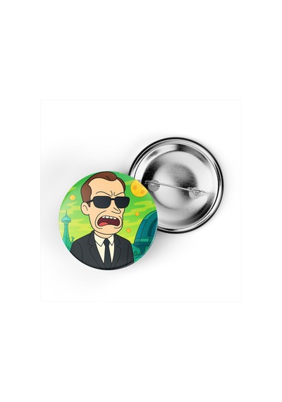 Agent Smith - 44 Mm İğneli Çanta Rozeti - 5 Adet Diğer