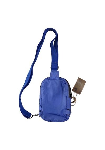 Old Cotton Cargo Vintage Unisex Renkli Günlük Salaş Toparlayıcı Çapraz Göğüs Omuz Postacı Çantası 13cmx21cm Mavi