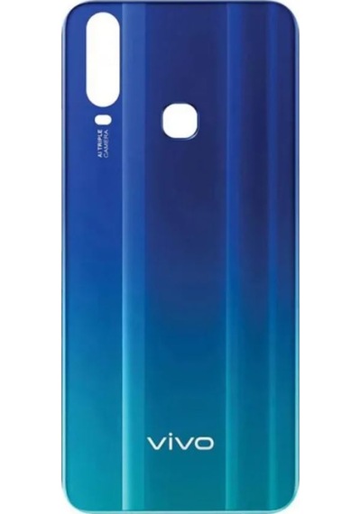 Vivo Y15 Mavi Arka Kapak Batarya Kapağı Pil Kapağı Mavi