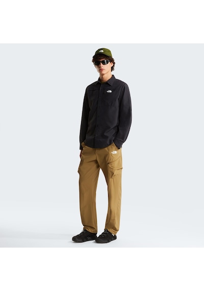 The North Face M Sequoıa Long Sleeve Shırt Black Çok Renkli