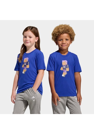 Adidas Minecraft Training Çocuk Mavi Tişört Ka0249 Mavi