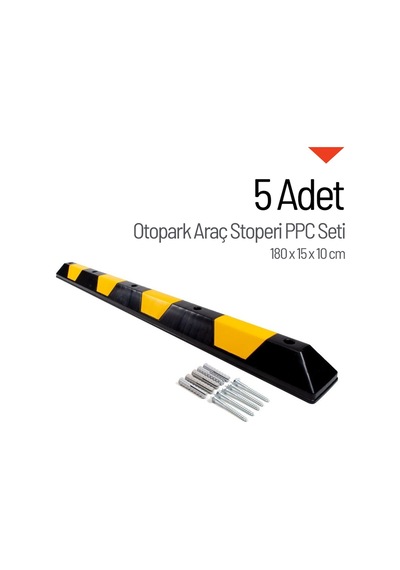 Otopark Araç Stoperi Ppc Set 5 Adet-3533