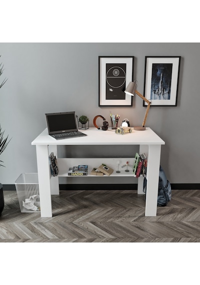 Kznhome Study Raflı Çalışma Masası Bilgisayar Masası Ofis Masası Beyaz (507233543) Beyaz Kznhome Study Raflı Çalışma Masası Bilgisayar Masası Ofis Masası Beyaz (507233543) Beyaz