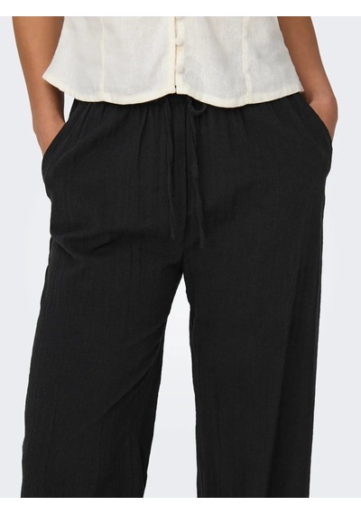 Only Onltizana Cotton Loose Kadın Pantolon 15319090 Siyah