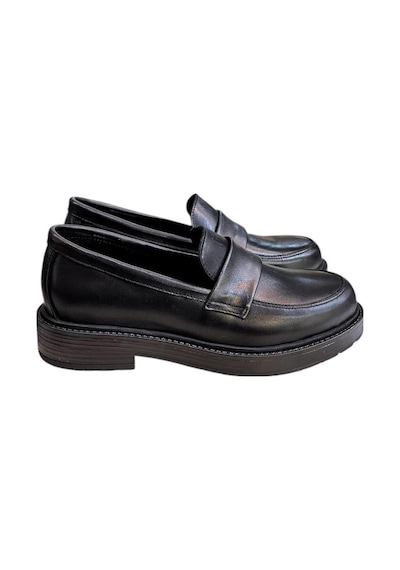 Siyah Hakiki Deri Loafer Siyah
