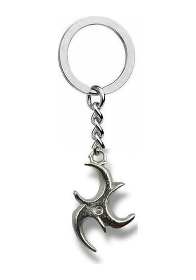 Ninja Yıldızı Shuriken Figürlü Anahtarlık Zamak Metal Unisex Dövüş Sanatı Aksesuarı