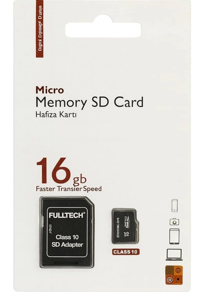 Fulltech Ftmfd3 Micro Sd Kart 16 Gb Class 10 U1 Hafıza Kartı