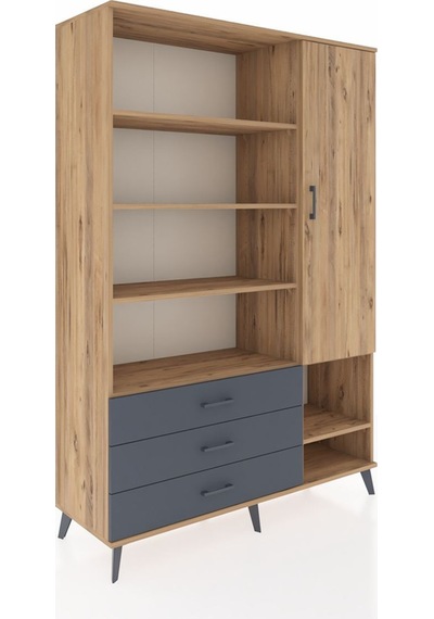 Hyperion Dolap 9 Raflı 3 Çekmeceli Tek Kapaklı 132x44x195 Çam-çam/antrasit Atlas Çam/antrasıt Hyperion Dolap 9 Raflı 3 Çekmeceli Tek Kapaklı 132x44x195 Çam-çam/antrasit Atlas Çam/antrasıt
