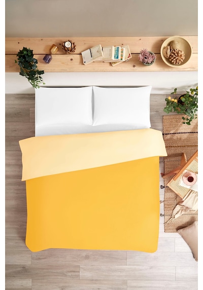 Colourist Tek Kişilik Nevresim Altın