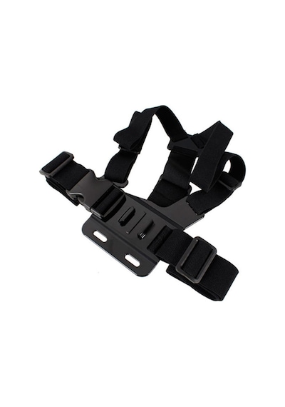 Tüm Aksiyon Kameralara Uyumlu Göğüs Bandı Askısı Chest Mount Siyah