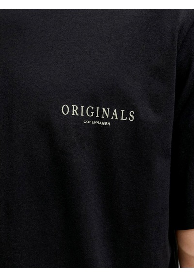 Jack & Jones Montauk Allover Print Erkek Siyah Tişört 12292148-b