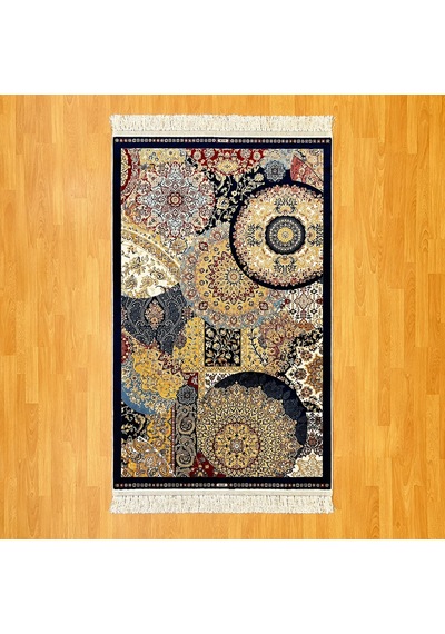 Mozaik Desenli 200 X 300 Cm İpek Halı Çok Renkli