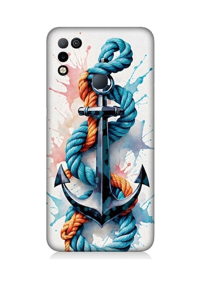 İnfinix Hot 10 Play Uyumlu Gemi Çapası Desenli Silikon Kılıf