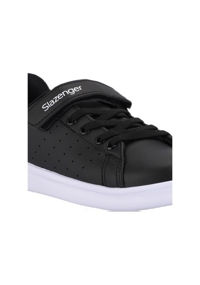 Slazenger PIANO I Çocuk Cırt Cırtlı Siyah / Beyaz Günlük Spor Ayakkabısı