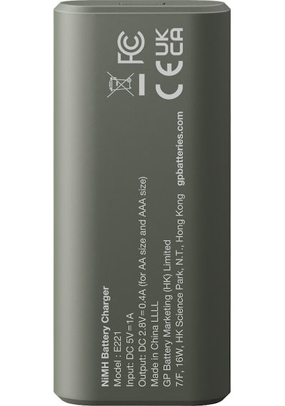Gp E221 Usb Pilsiz Şarj Cihazı Aa-aaa İçin