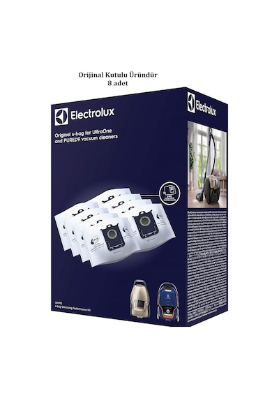 Electrolux Uyumlu Pure D9-Ultraone S-Bag Toz Torbası 8 Adet 5Lt