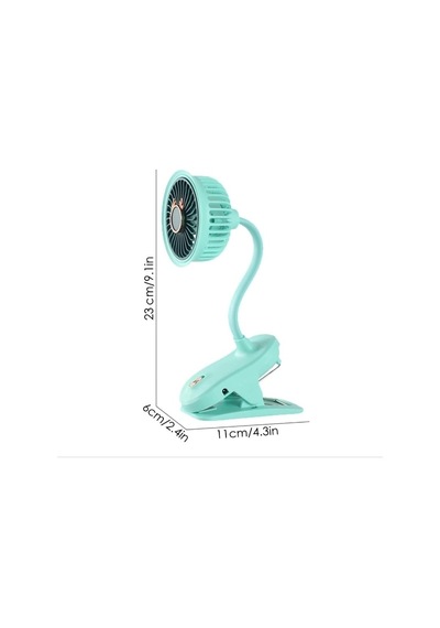 Hubrendy Çer Taşınabilir Mini Klips Bebek Arabası Fanı, Fan Elektrikli Soğutma Hava Sirkülatöründe 3
