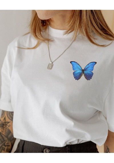 Startmore Unisex Balance Baskılı Oversize Boyfriend T-shirt Beyaz1