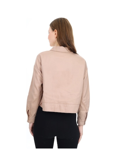 Kadın Gabardin Ceket- Metal Aksesuar Süslemeli M-l-xl 0182 Zyk 001