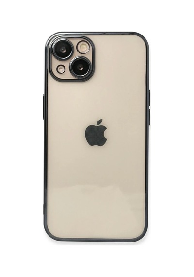 Apple İphone 14 Plus Uyumlu Kılıf Lensli Silikon - Siyah