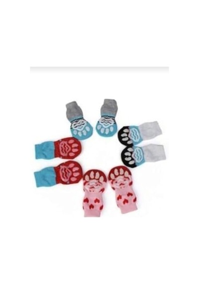 Kedi Ve Köpekler İçin Kaydırmaz Örme Çorap, Rahat Kullanım