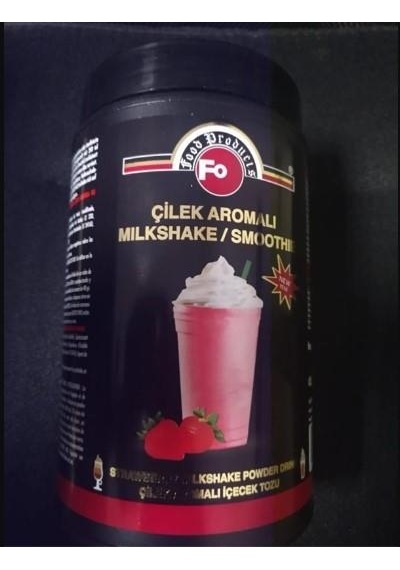 Fo Çilek Aromalı İçecek Tozu Milk Shake/smothie Kavanoz 1 Kg 1 KG