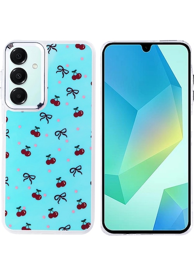 Samsung Uyumlu Galaxy A16 Kılıf Airbag Tasarımlı Zore Hadra Kapak Kiraz
