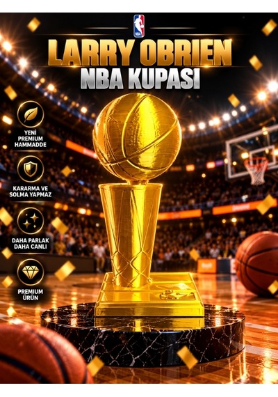 Larry O'brien Nba Kupası Maketi Basketbol Şampiyonluk Kupası Dekoratif Ödül 20m