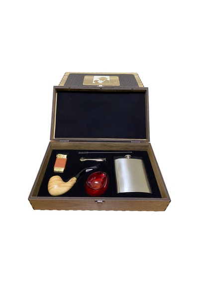 Dapper Zeytin Ağacı 7 Oz Mataralı Pipo Seti 605724-509253