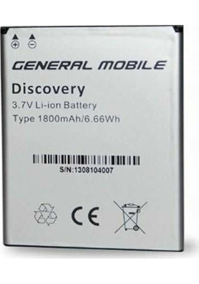 General Mobile Discovery A Kalite Batarya Discovery 1 Uyumlu 1800 Mah Sku12508