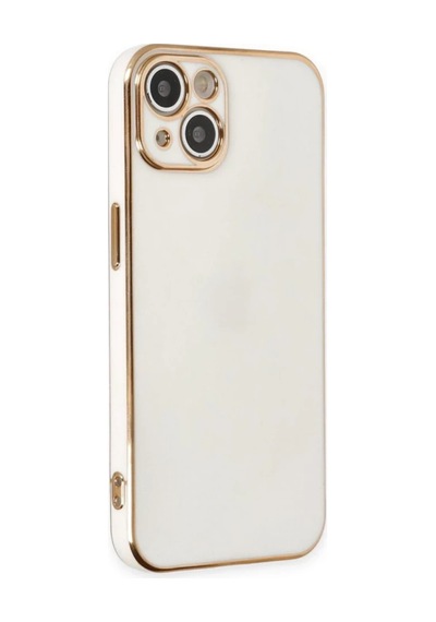 Apple Apple iPhone Uyumlu 15 Kılıf Volet Silikon - Beyaz