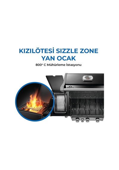 Rogue Pro 425 Sıb Gazlı Mangal - Siyah