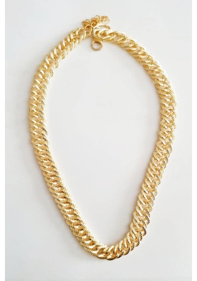 Parlak Kadın Zincir Kolye Gold 463949961