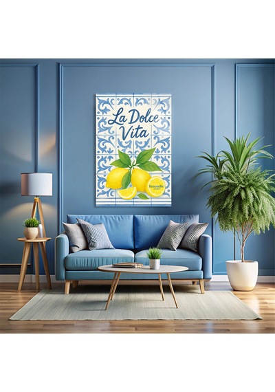 La Dolce Vita Limon Cini - Cam Tablo - Deg1616 60 X 90 Cm