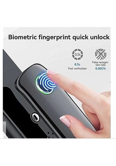 Bluetooth Biyometrik Parmak İzi Akıllı Kapı Kilidi