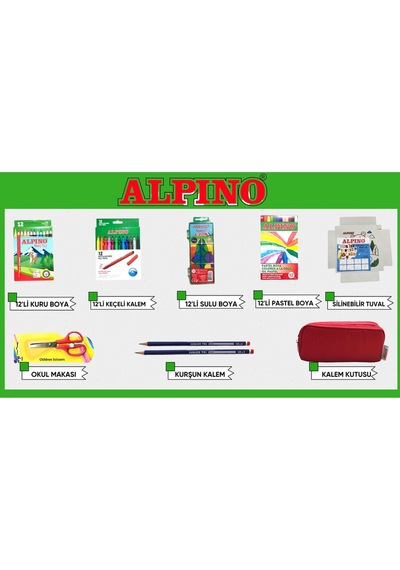 Alpino Okul Kırtasiye Seti Set-1 No Color