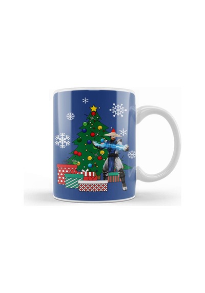Raiden Around The Christmas Tree Mortal Kombat Kupa Bardak Porselen Karışık