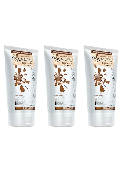 Solante Pigmenta Tinted Renkli Güneş Losyonu Spf 50+ 150 Ml 3'lü