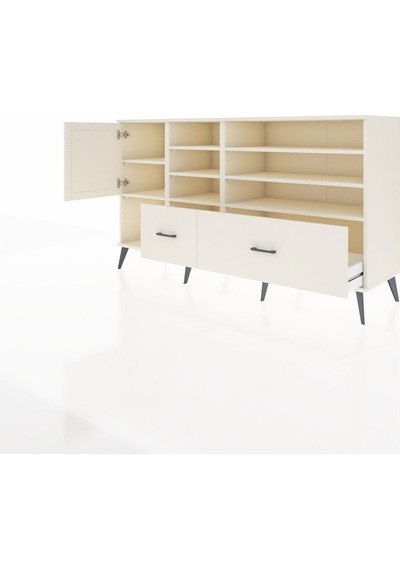 Kronos Konsol 8 Raflı 2 Çekmeceli Tek Kapaklı 176x59x99 Aytaşı-a Aytaşı-aytaşı
