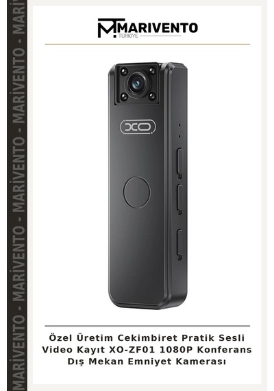 Özel Üretim Cekimbiret Pratik Sesli Video Kayıt Xo-zf01 1080p Konferans Dış Mekan Emniyet Kamerası