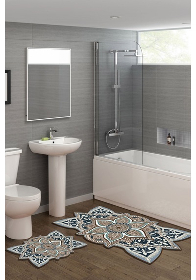 Alanur Açelya Lazer Kesim 2 Li Banyo Takimi St210143kr Turkuaz