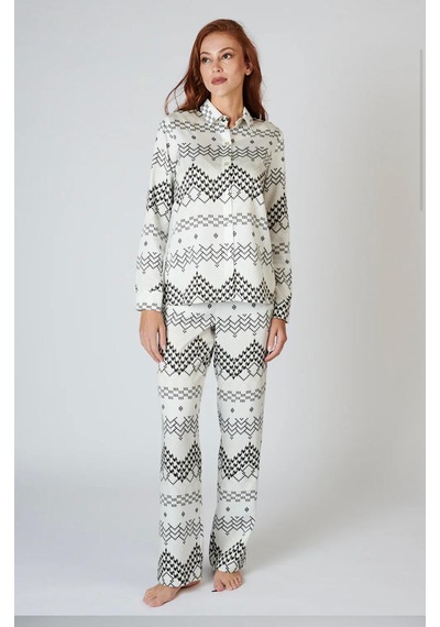 Elli2 Bride Mary Gold Pijama Set Açık Bej