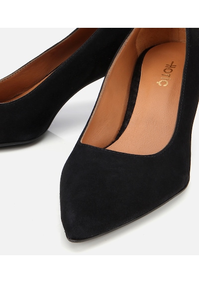 Hotiç Kadın Süet Deri Siyah Esnek Tabanlı İnce Topuklu Stiletto 01ayh312500a100 Siyah