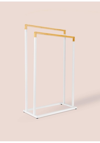 The Mia Metal Havlu Askılığı Beyaz Glv0763 Beyaz